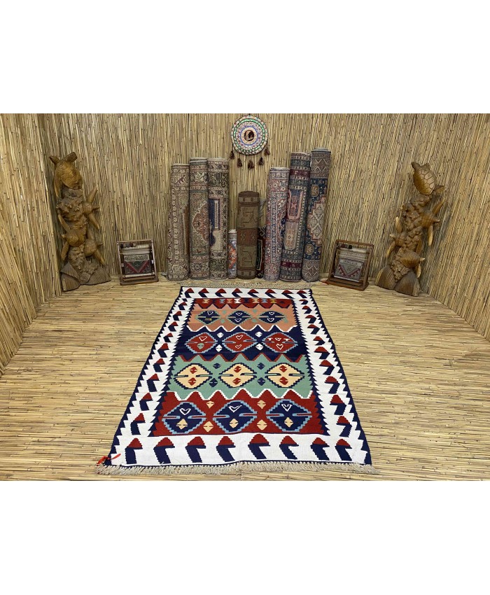 Handmade Turkish Kayseri Acrylic Original Kilim – FREE SHIPPING..!